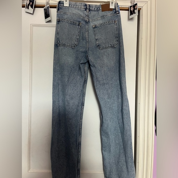 Blue denim, perfect fit, 90s fit, cuffable, US 5, worn once - Picture 2 of 2